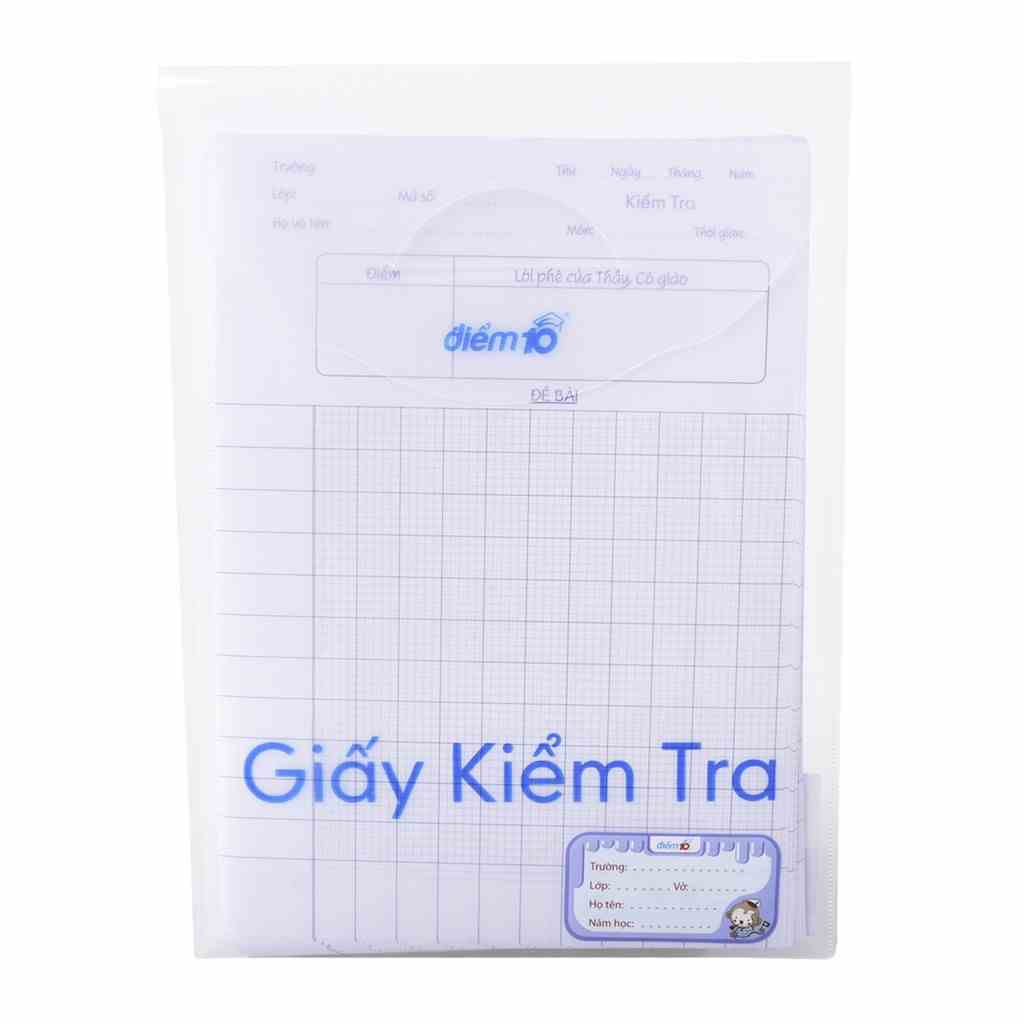 Giấy kiểm tra Thiên Long Điểm 10 TP-GKT03 - 5 ô ly vuông