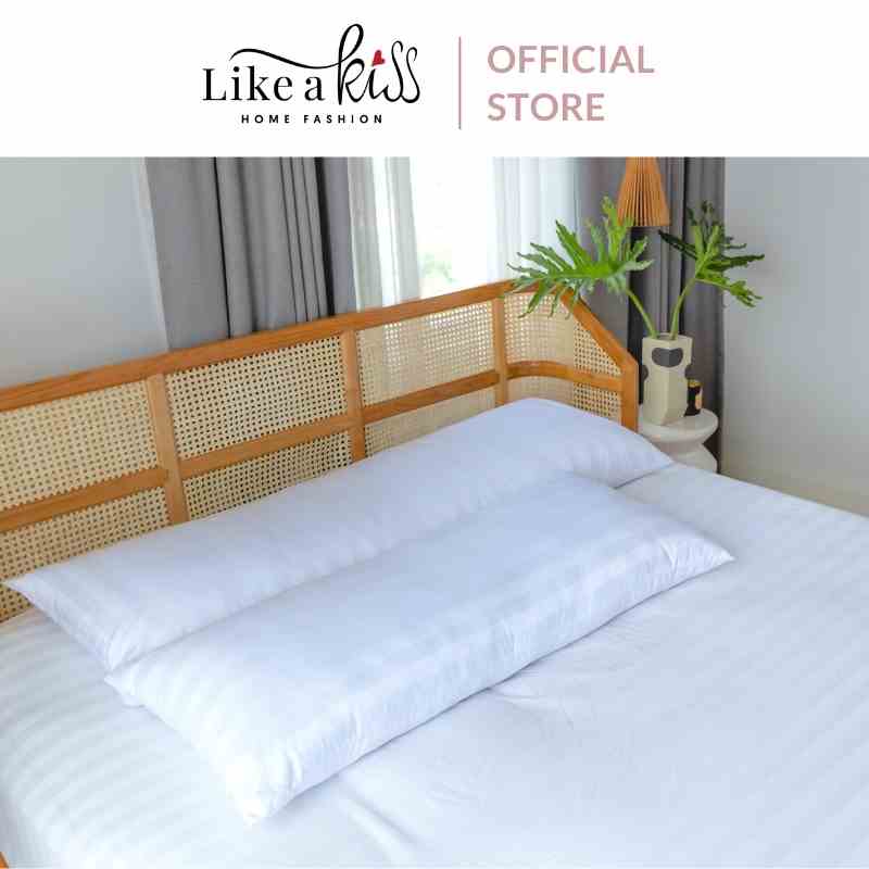 Ruột Gối Đôi LIKE A KISS | 50x120cm 50x150cm | Lông Vũ Nhân Tạo Siêu Mịn Không Mùi, Nâng Đỡ Tốt Cho Đầu Và Cổ