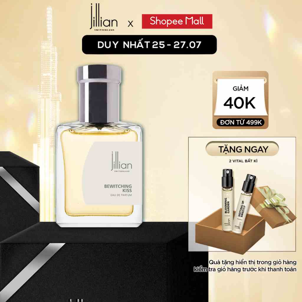 Nước hoa Jillian Nữ Bewitching Kiss (EDP) 15ml - ngọt ngào, sắc sảo, trẻ trung