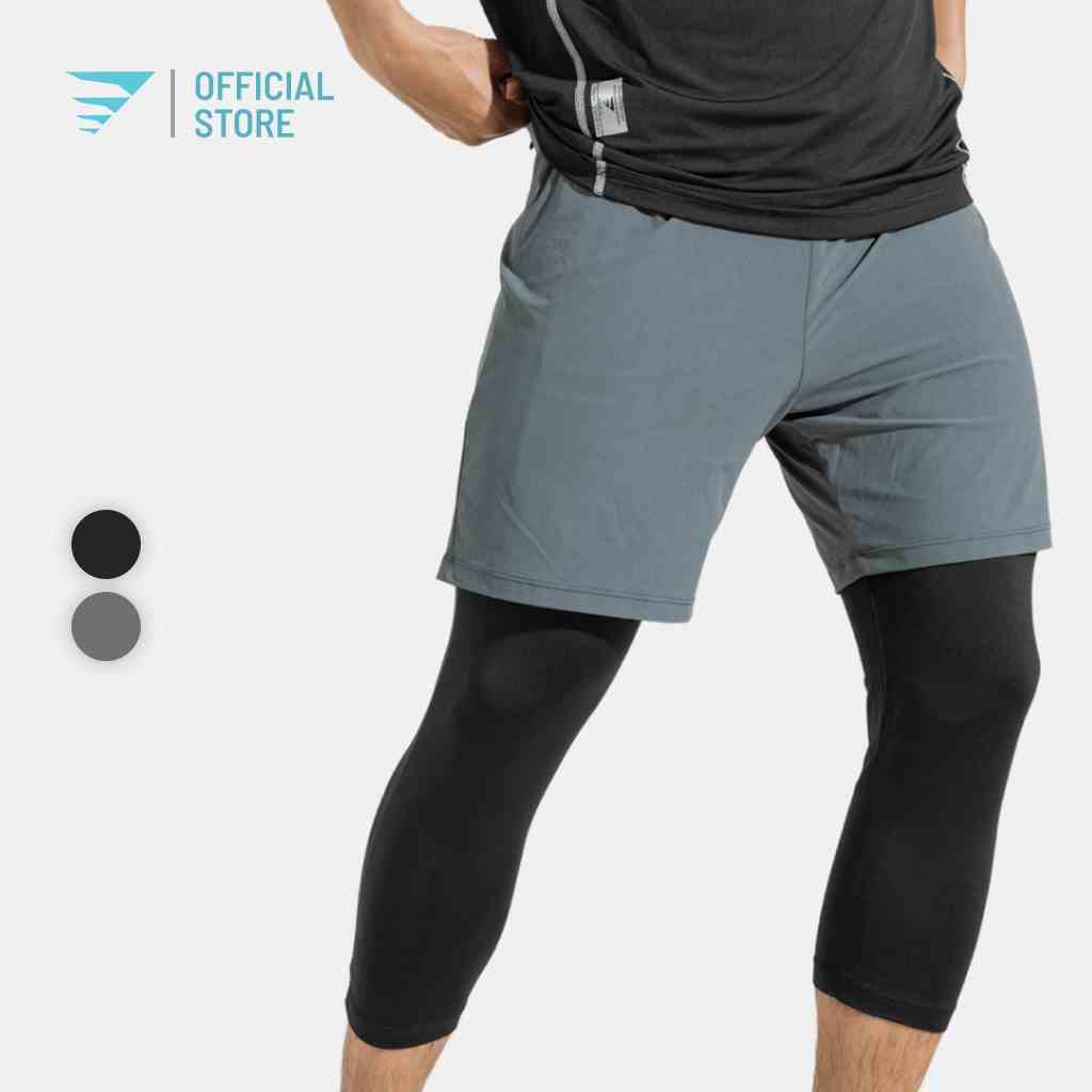 Quần lửng tập gym nam short 2 lớp Fitme lót legging 3/4 thể thao phong cách mạnh mẽ cá tính QL2L