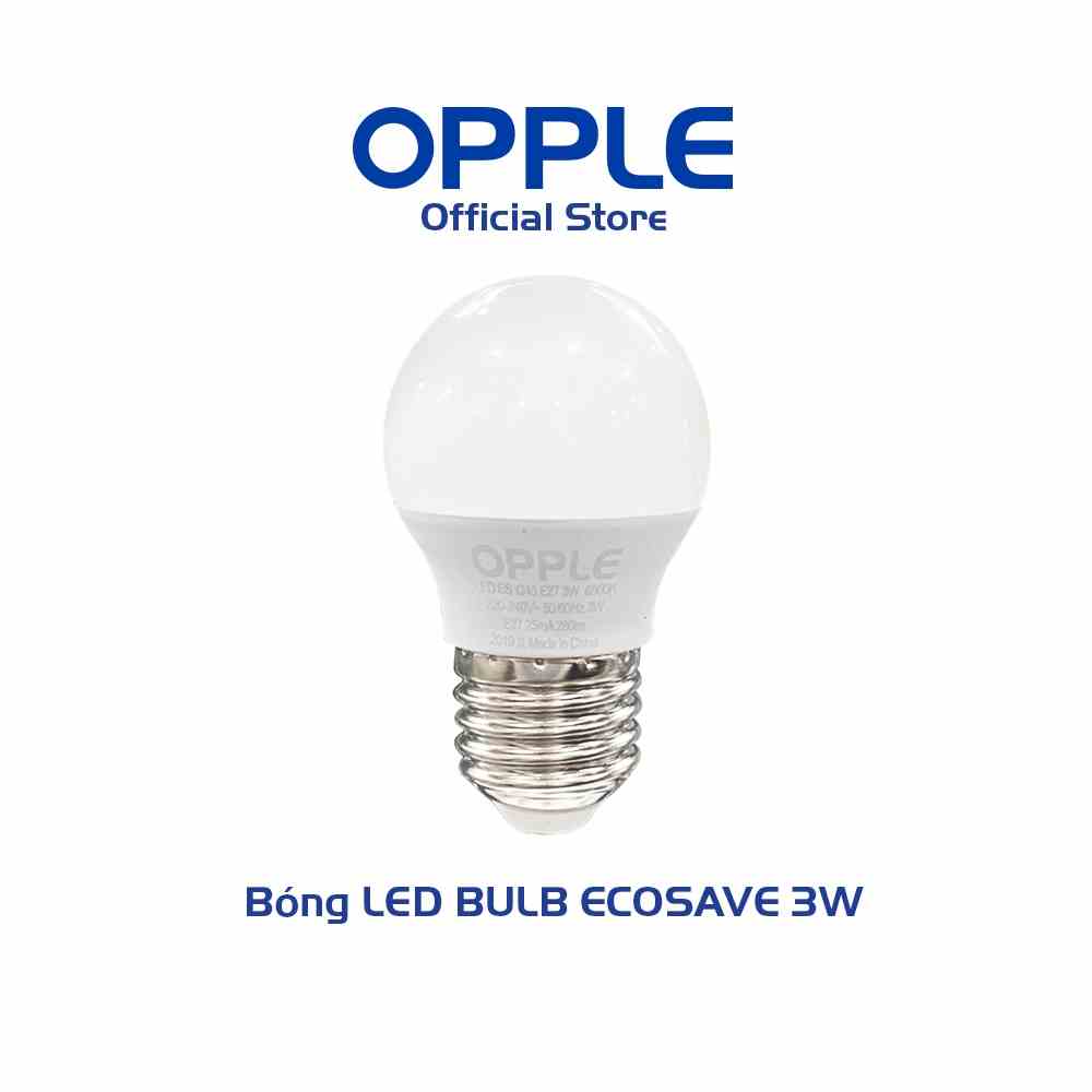 Bóng Đèn OPPLE LED Bulb Eco Save G45 E27 3W - Sáng Hơn Theo Cách Tiết Kiệm Hơn