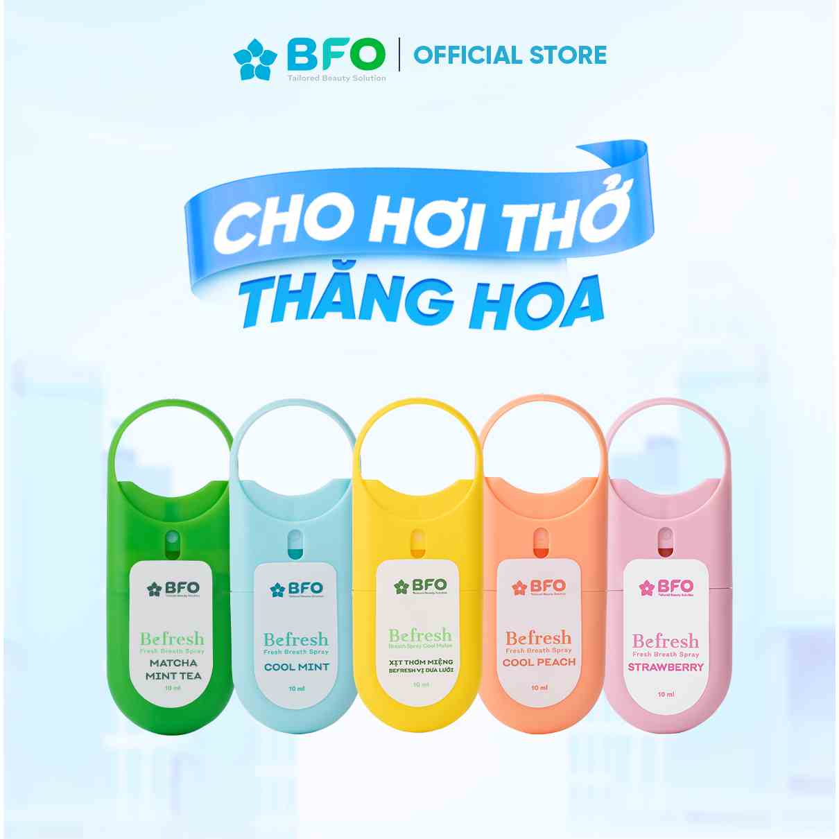 Xịt Thơm Miệng BFO Cho Hơi Thở Thơm Mát Dung Tích 10ml