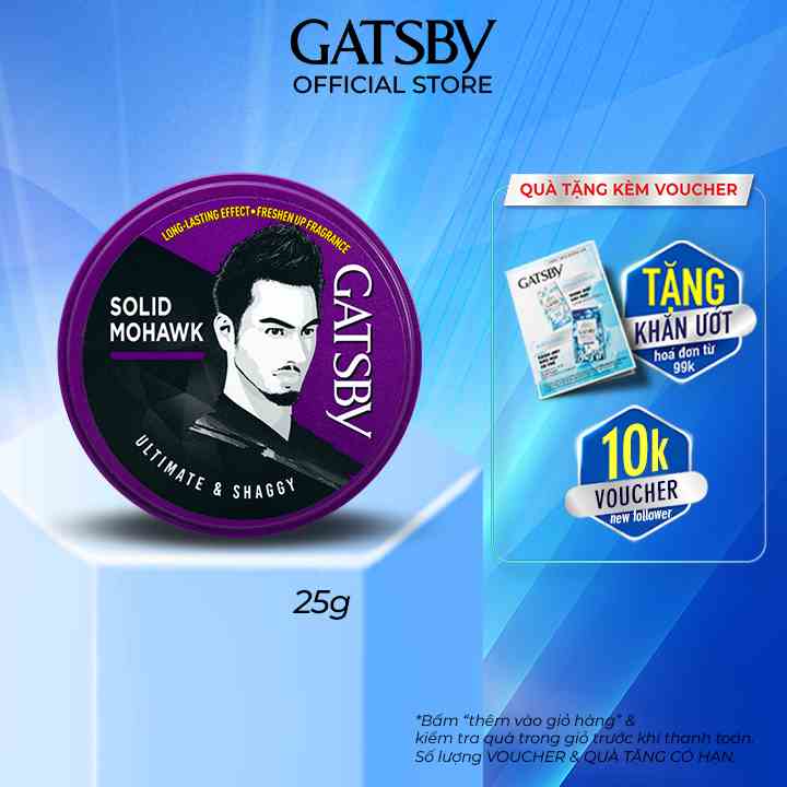 [Mã BMLTB35 giảm đến 35K đơn 99K] Wax Tạo Kiểu Tóc GATSBY STYLING WAX ULTIMATE & SHAGGY 25g