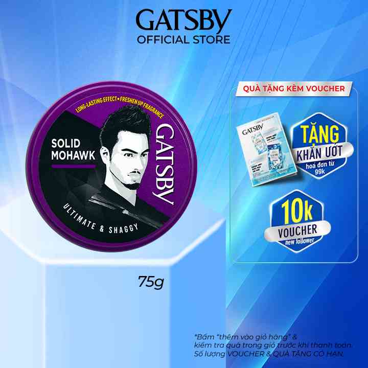 [Mã BMLTB35 giảm đến 35K đơn 99K] Wax Tạo Kiểu Tóc GATSBY STYLING WAX ULTIMATE & SHAGGY 75g