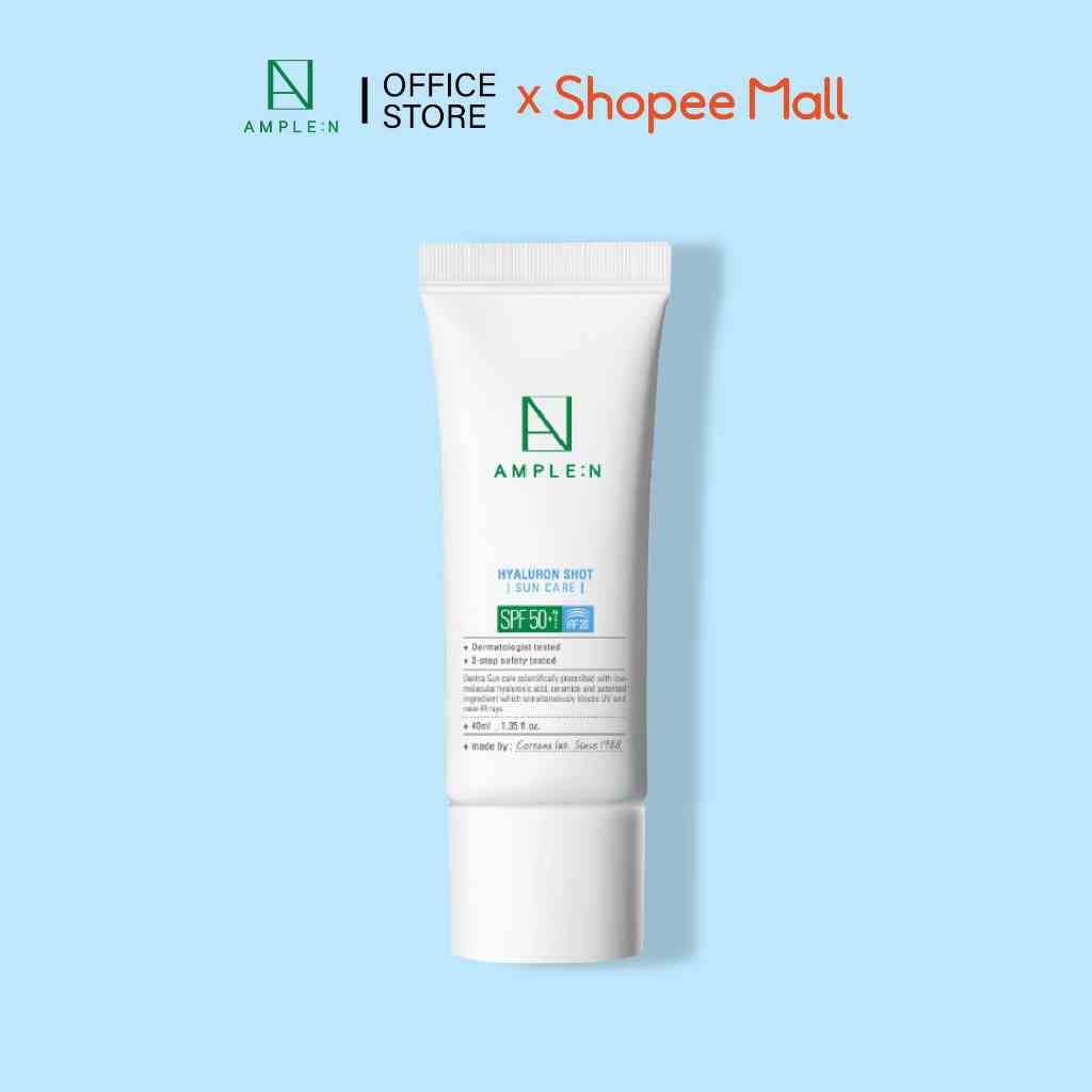 [Mã BMLTA35 giảm đến 35K đơn 99K] Kem Chống Nắng Cấp Ẩm Dành Cho Da Khô AMPLE:N Hyaluronshot Suncare SPF50+/PA+++