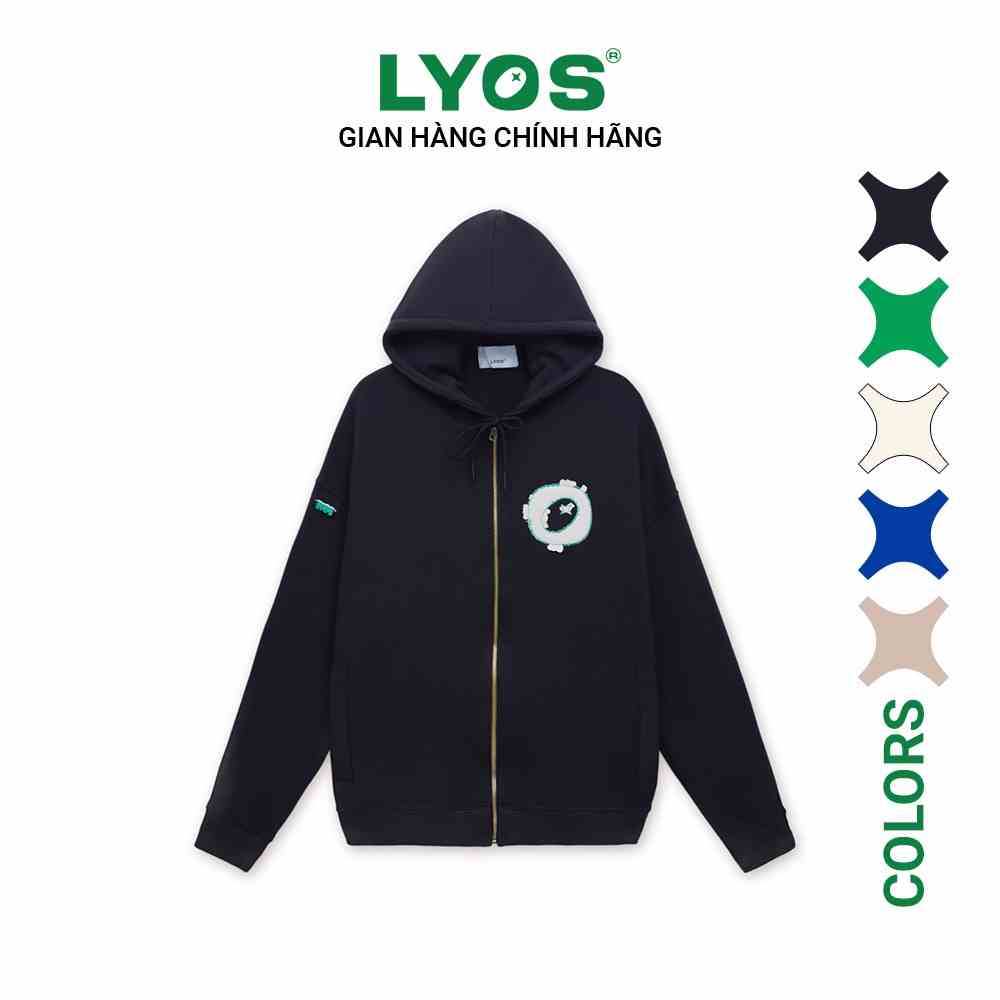 [Mã BMLTB35 giảm đến 35K đơn 99K] Áo Nỉ LYOS Ripped Hoodie Black/ Cream/ Green/ Blue/ Light Brown