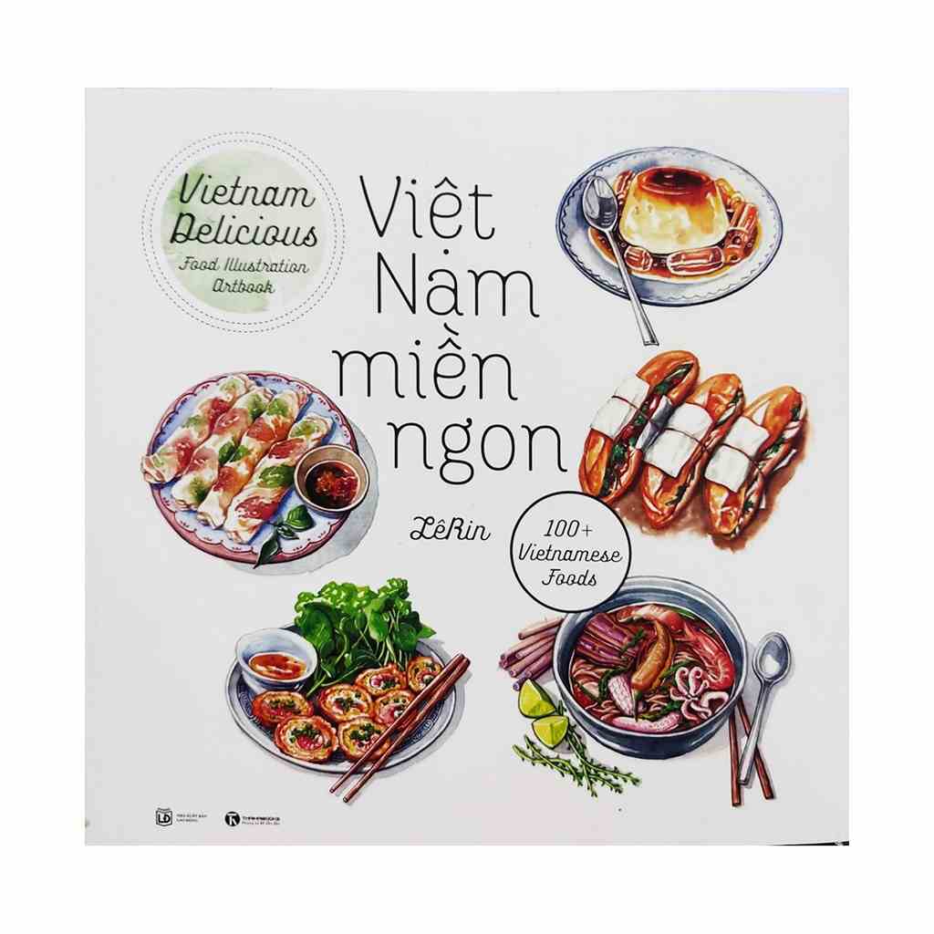 [Mã BMLTB35 giảm đến 35K đơn 99K] Sách - Việt Nam miền ngon - Viet Nam delicious food illustration Artbooks