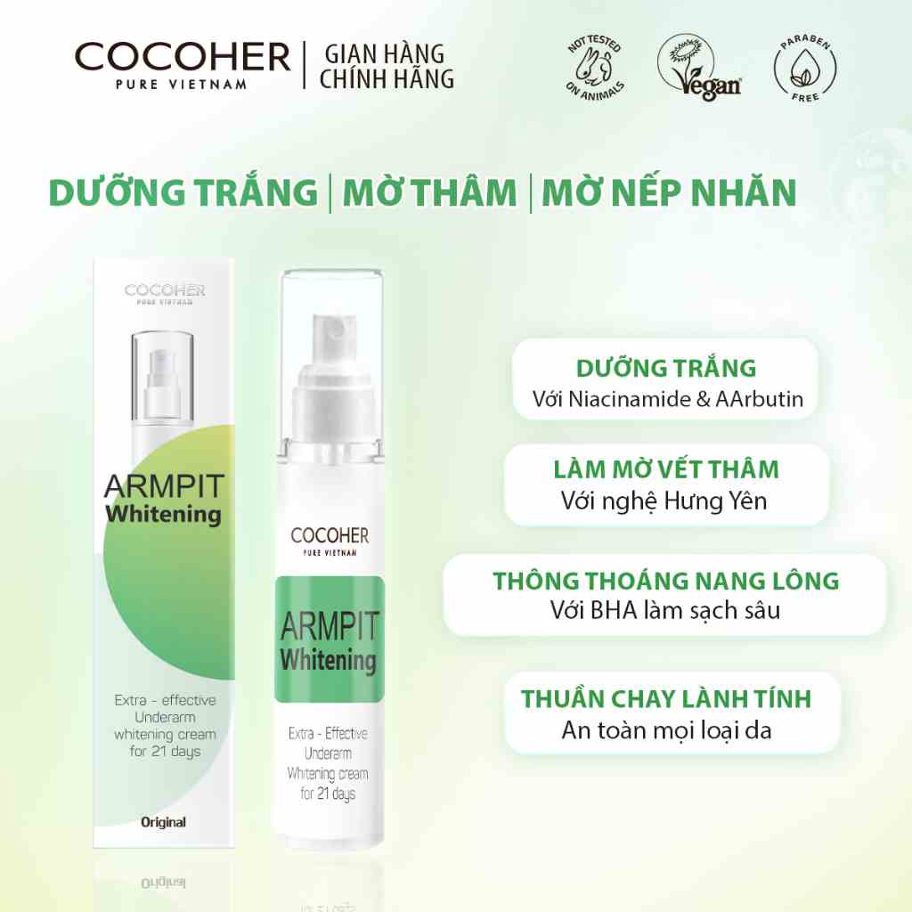 Sữa dưỡng sáng nách Armpit Whitening - Cocoher