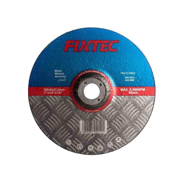 Đĩa mài kim loại cao cấp FIXTEC FAGD110060, dùng để mài sắt inox kích thước 100*6*16 mm, an toàn, tiện lợi