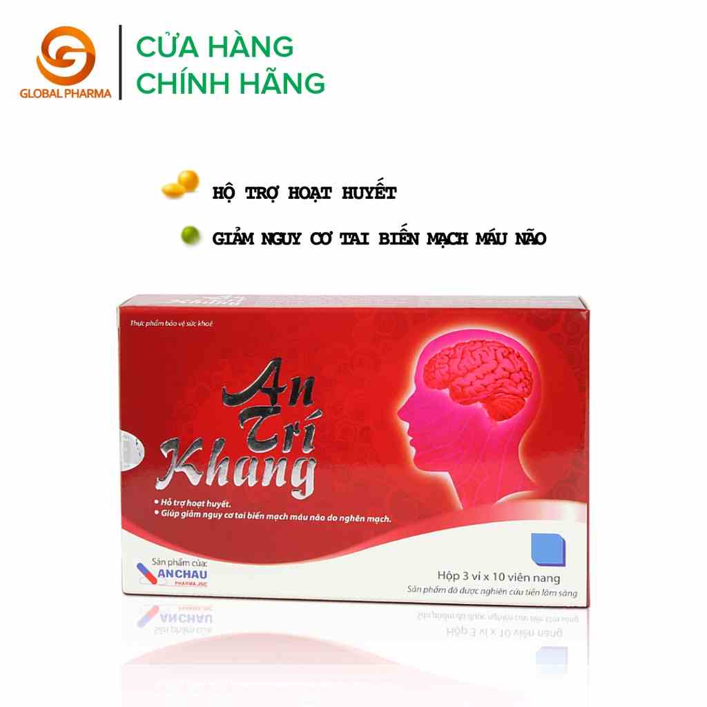 An trí khang An Châu viên uống bổ não, hỗ trợ điều trị rối loạn tiền đình hộp 30 viên - globalpharma