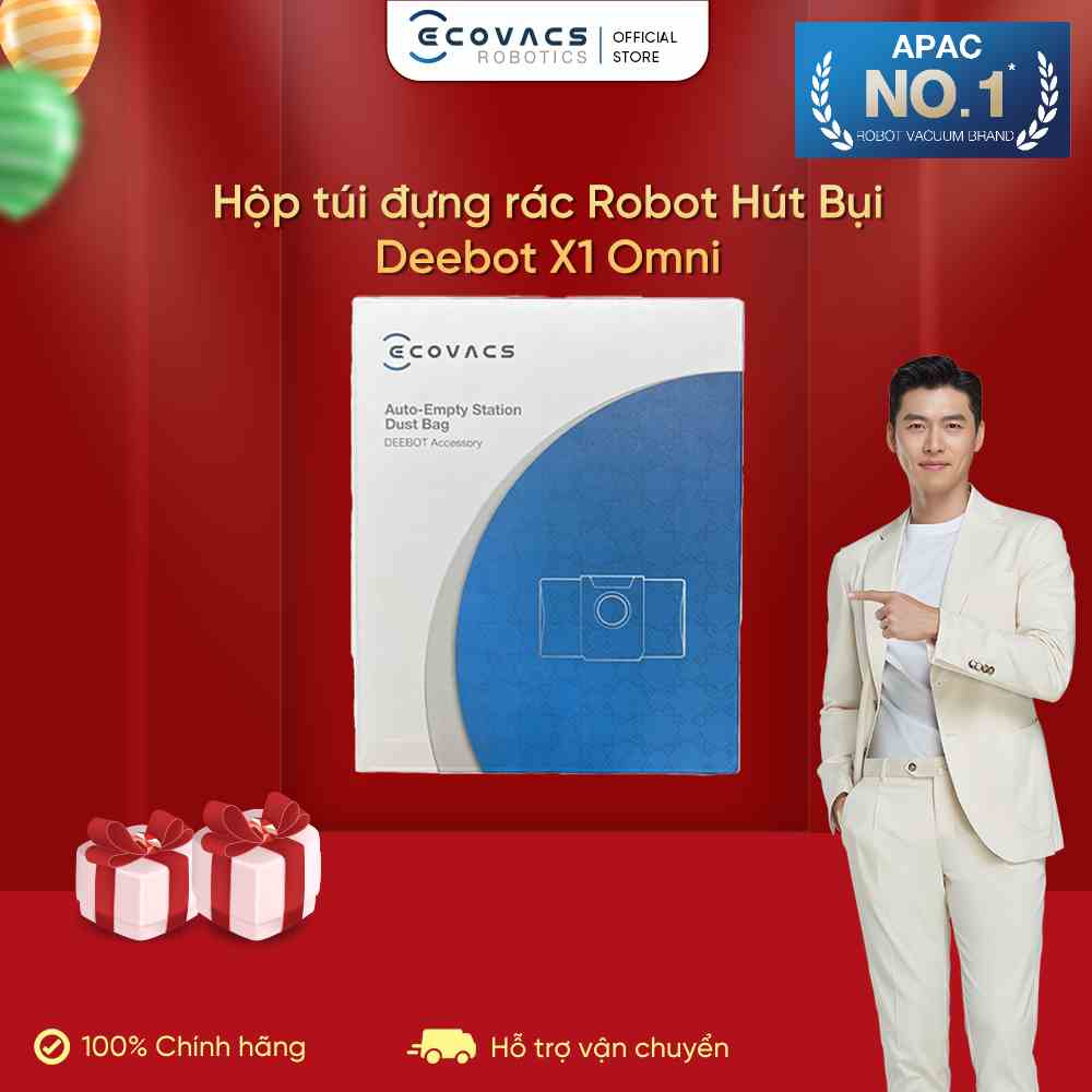 Hộp túi Đựng Rác Robot Hút Bụi Deebot Ecovacs X1 Omni - Hàng nhập khẩu chính hãng