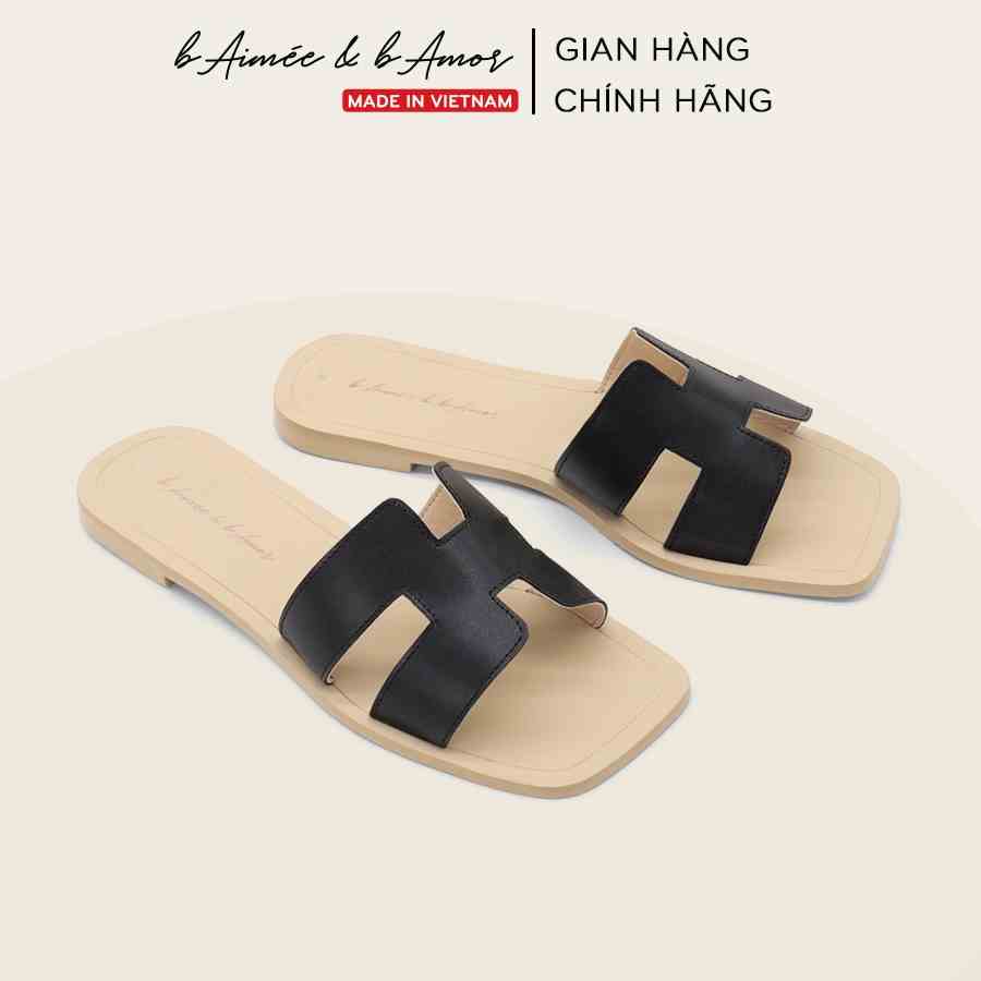 [Mã FA10K28 giảm đến 10k đơn 99k] Dép nữ đế bệt chữ h đi biển dáng sandal quai ngang thời trang bAimée & bAmor - MS1782