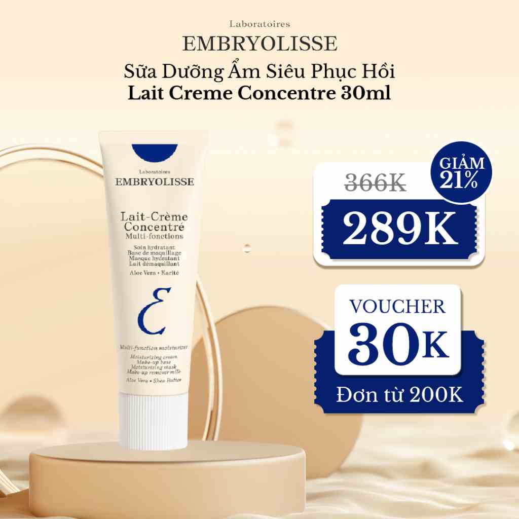 Sữa Dưỡng Ẩm Siêu Phục Hồi Embryolisse Lait Creme Concentre 30ml