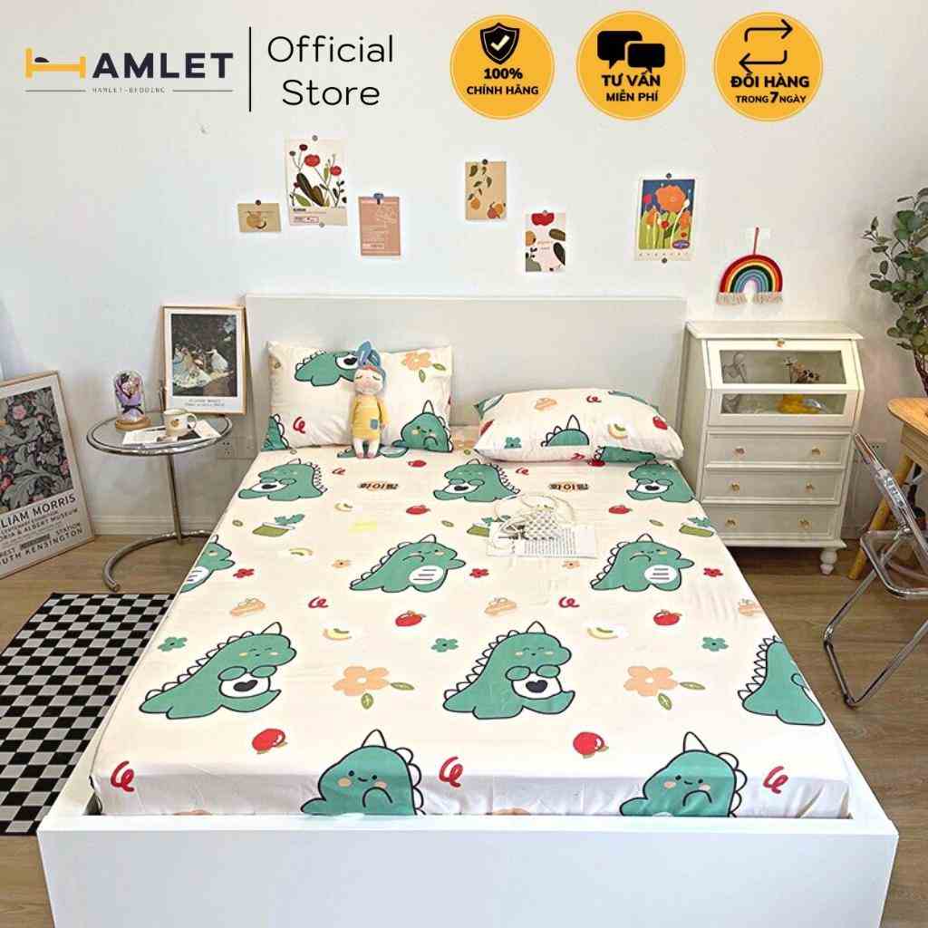 Bộ ga gối 3 món Hamlet drap giường chất liệu cotton poly