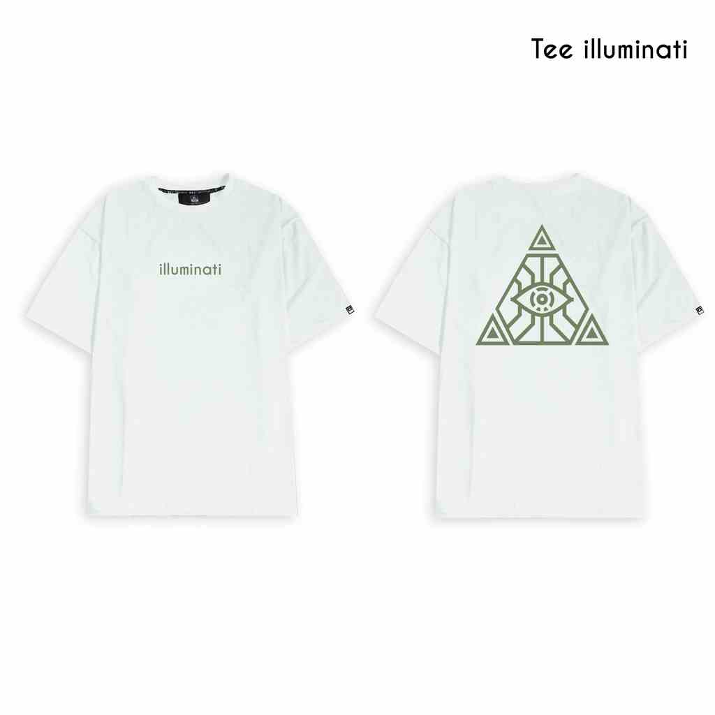 [Mua 2 giảm 7%] MONATA BLUELIGHT Tee Iluminati - Áo thun unisex form rộng