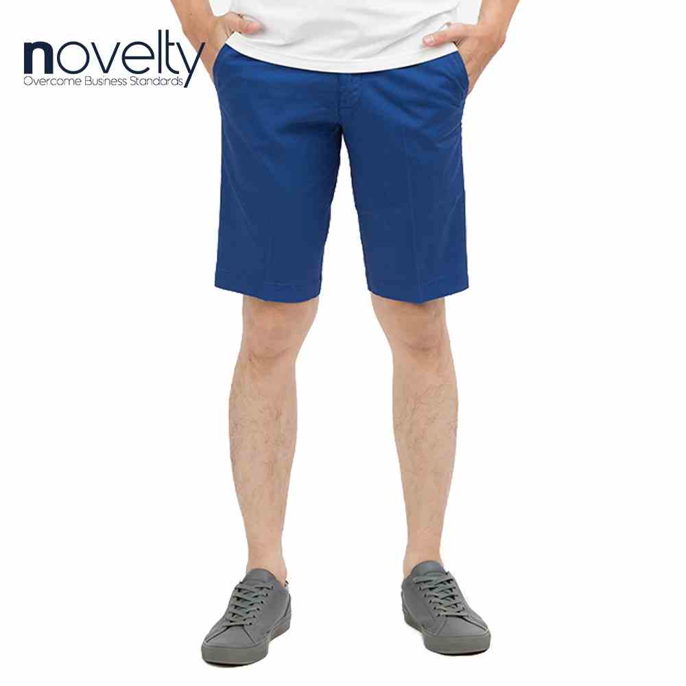 [Mã BMLTB35 giảm đến 35K đơn 99K] Quần Short Khaki nam Novelty màu xanh dương Regular fit 1800890