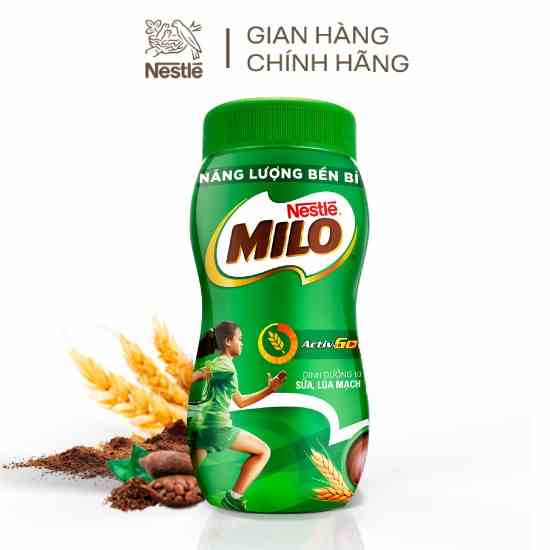 Thức uống lúa mạch Nestlé® Milo® nguyên chất 400g (hũ nhựa)