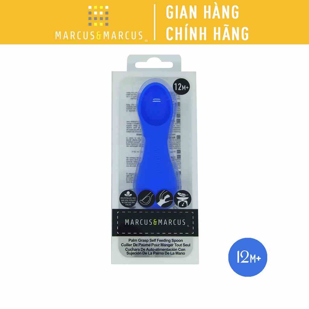 Thìa tập ăn silicon Palm Grasp Marcus & Marcus cho bé từ 12 tháng - Lucas