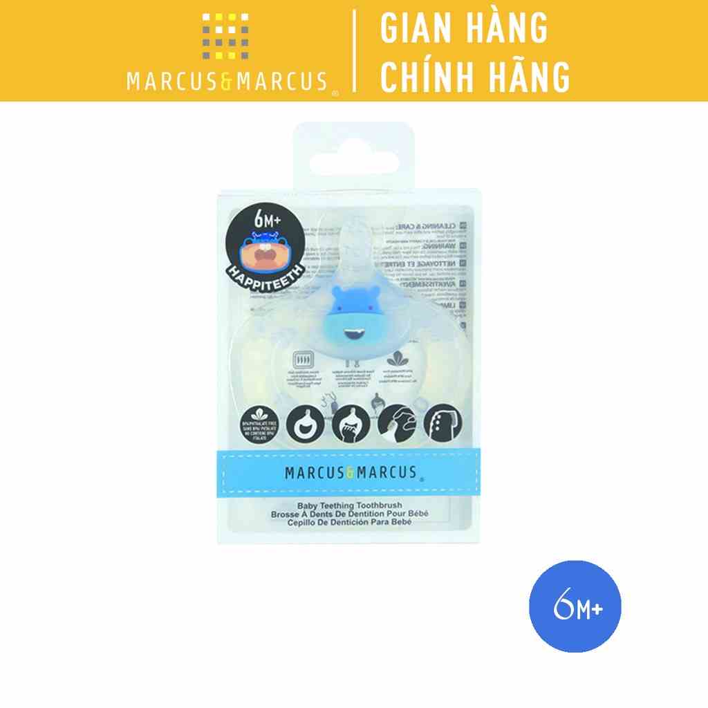 Bàn Chải Đánh Răng Kiêm Gặm Nướu Silicon Marcus & Marcus Cho Bé Từ 6 Tháng – Lucas