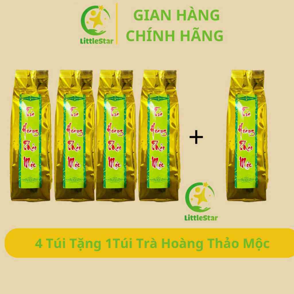 4 Túi Trà Hoàng Thảo Mộc 500g - Giải nhiệt - Hạn chế béo phì - Giảm mỡ máu - trà Thảo Mộc Thiên NHiên