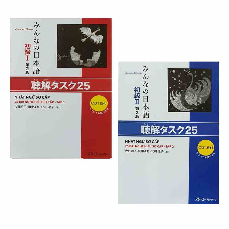 Sách - Combo Minna No Nihongo Tiếng Nhật Cho Mọi Người Sơ Cấp - 25 Bài Nghe Hiểu Bản Mới In Màu ( Lẻ Tùy Chọn )