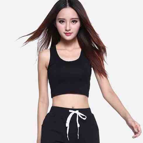 [Mã BMLTB35 giảm đến 35K đơn 99K] Áo ba lỗ croptop CERA-Y màu đen / màu trắng chất vải bo gân co dãn CRA035