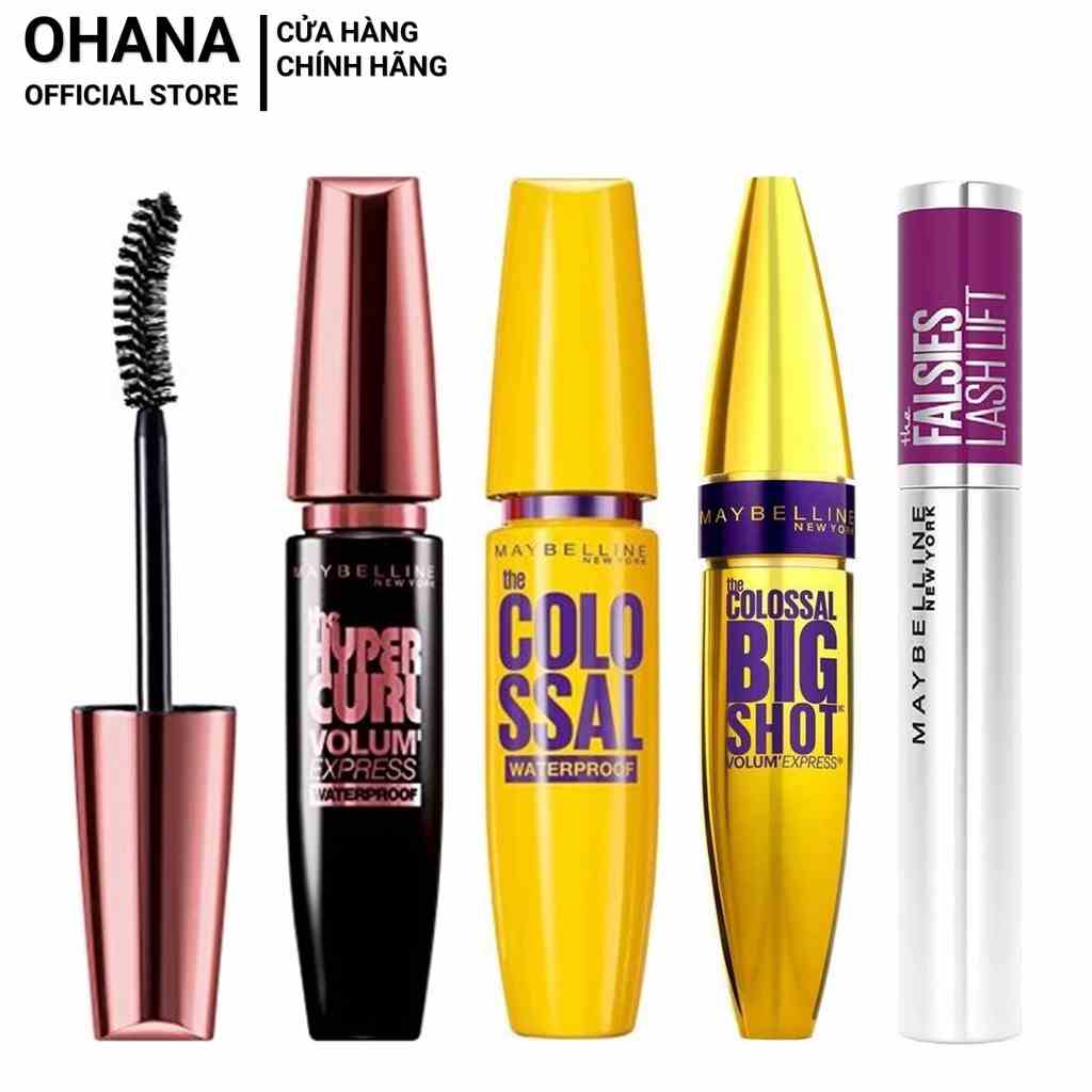 Mascara dưỡng mi, làm dày mi và cong mi Maybelline New York Water Proof không lem không trôi 8.6ml/9.2ml - LOreal Paris