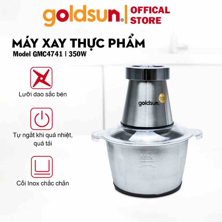 Máy xay thịt Goldsun GMC4741 cối xay làm bằng Inox 304