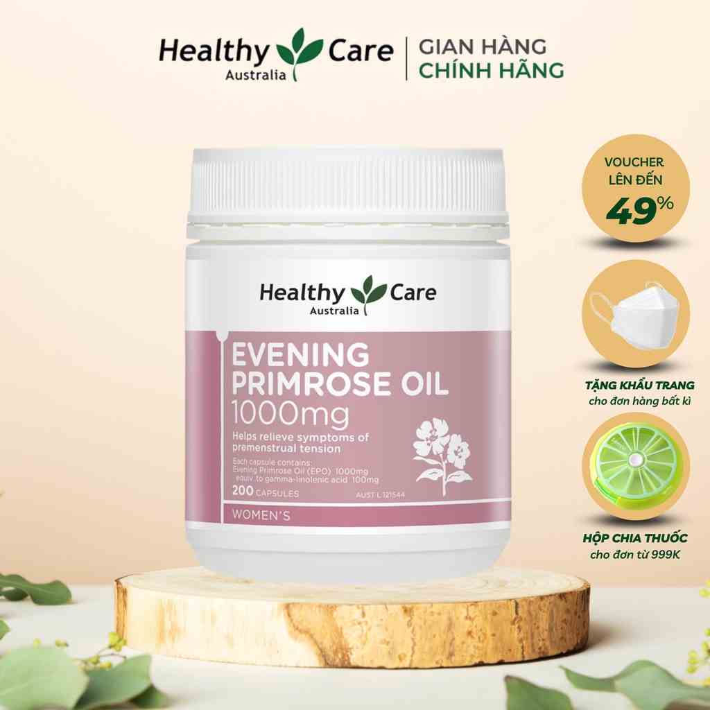 Healthy Care Evening Primrose Oil - Thực phẩm chức năng Tinh dầu hoa anh thảo 1000mg 200 viên