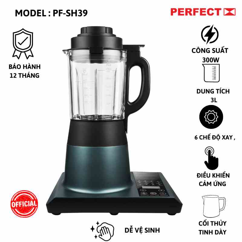 Máy xay sữa hạt đa năng Perfect PF-SH39 màu xanh