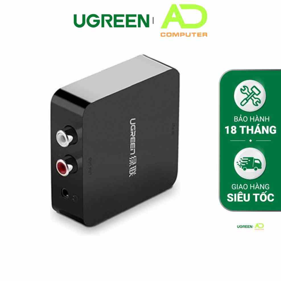 Bộ chuyển đổi âm thanh từ quang, Coaxial sang AV UGREEN 30910 - Hàng phân phối chính hãng - Bảo hành 18 tháng