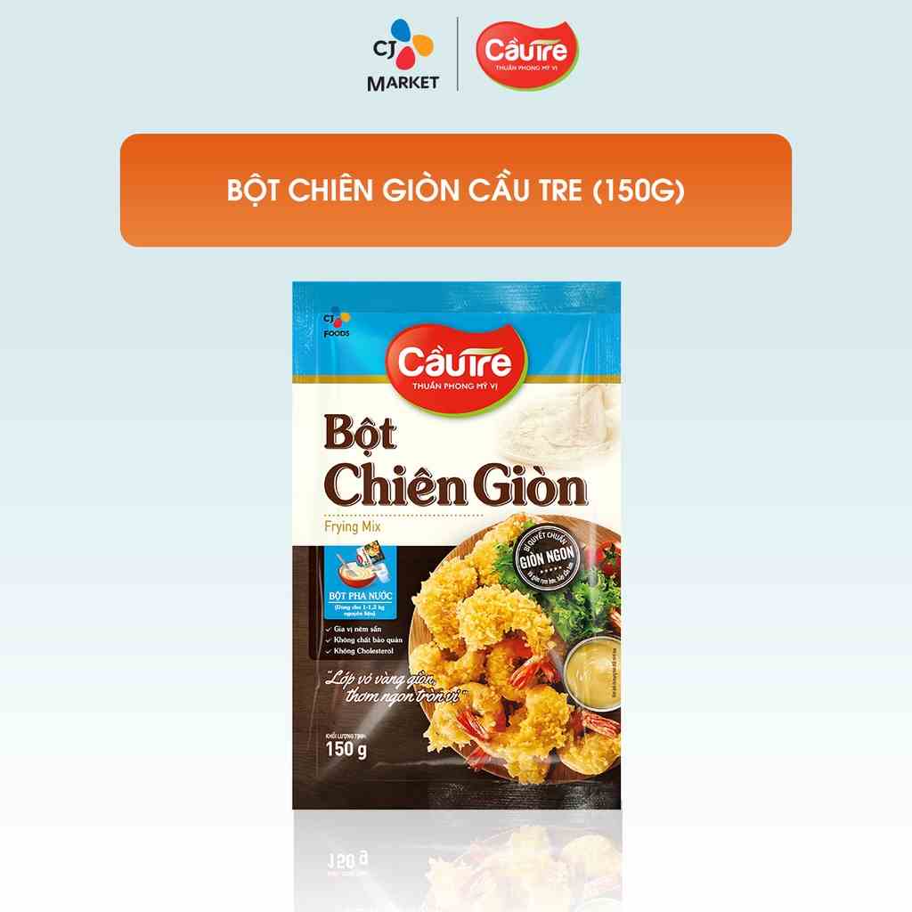 [Mã BMLTA35 giảm đến 35K đơn 99K] Bột Chiên Giòn Cầu Tre Gói 150G