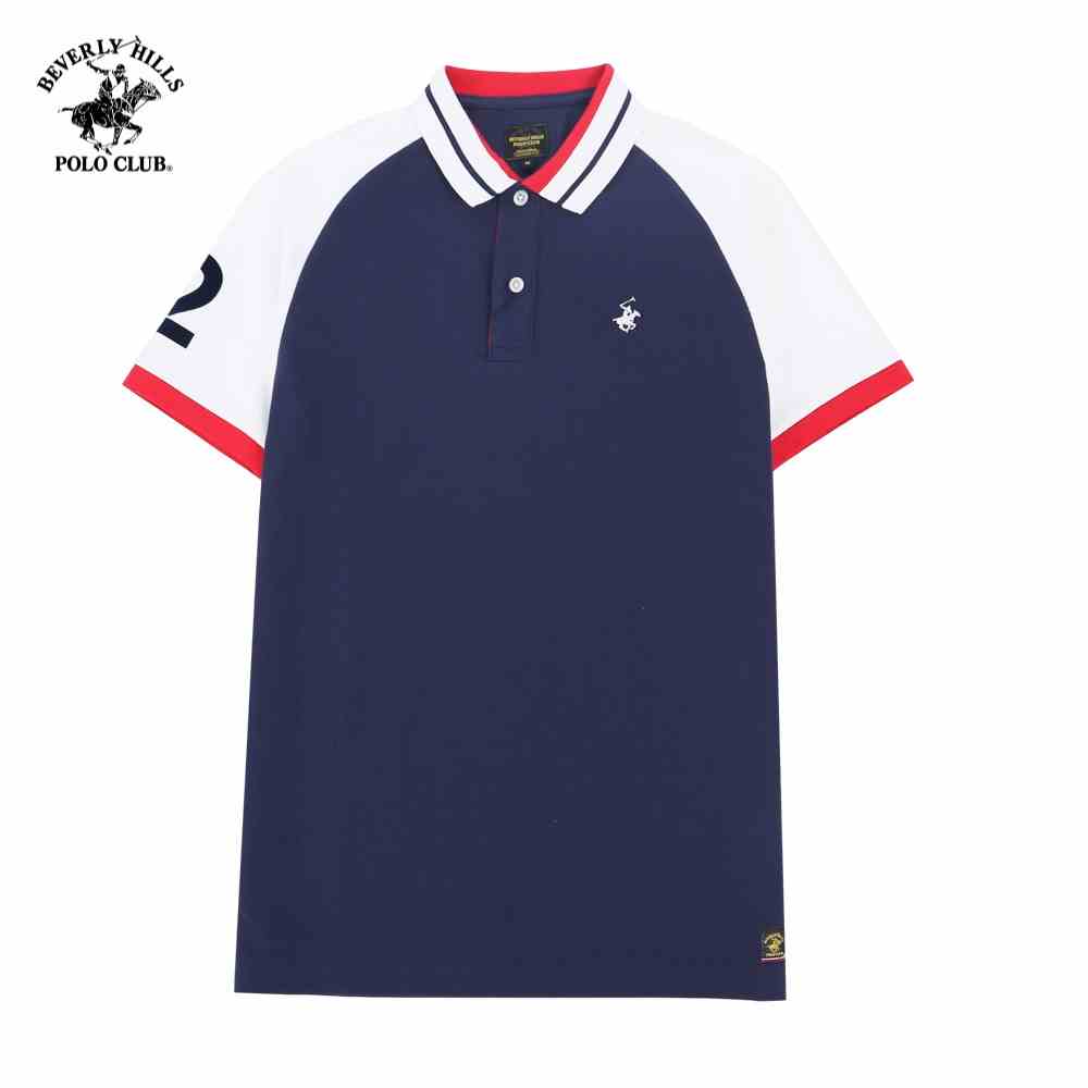 [Mã BMLTB35 giảm đến 35K đơn 99K] Beverly Hills Polo Club - Áo polo Ngắn tay Nam Slim Fit Navy đậm DN- BHPC PMSSW21TL017