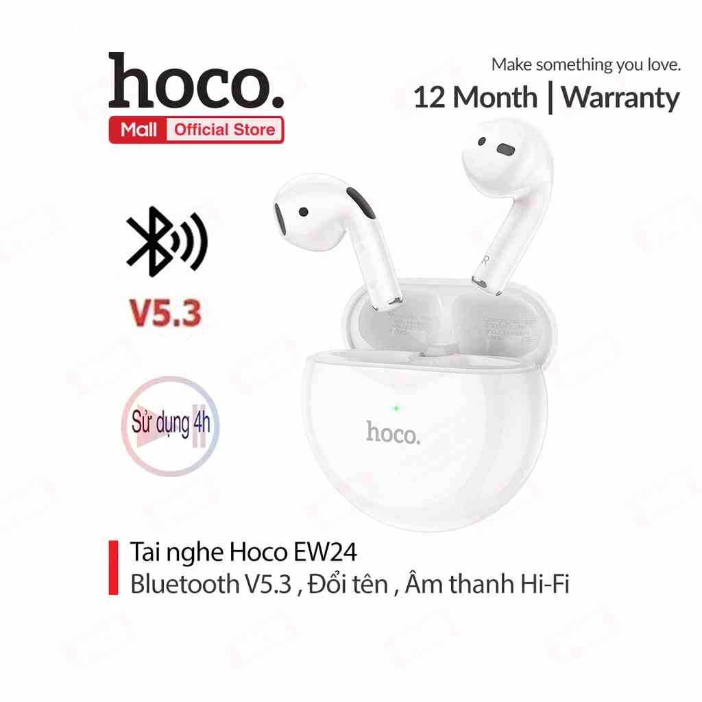 Tai nghe Bluetooth V5.3 Hoco EW24 hỗ trợ đổi tên , pin 200mAh âm thanh Hi-Fi , thời gian sử dụng lâu