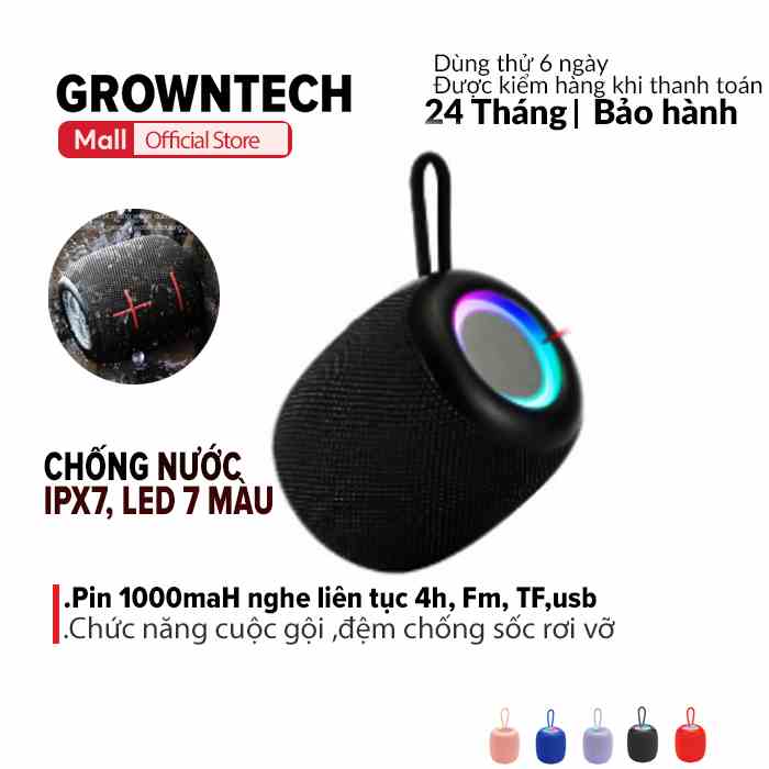 Loa bluetooth mini GrownTech WS 309 dòng cao cấp dòng cầm tay cao cấp dành cho laptop, điện thoại bảo hành 24 tháng