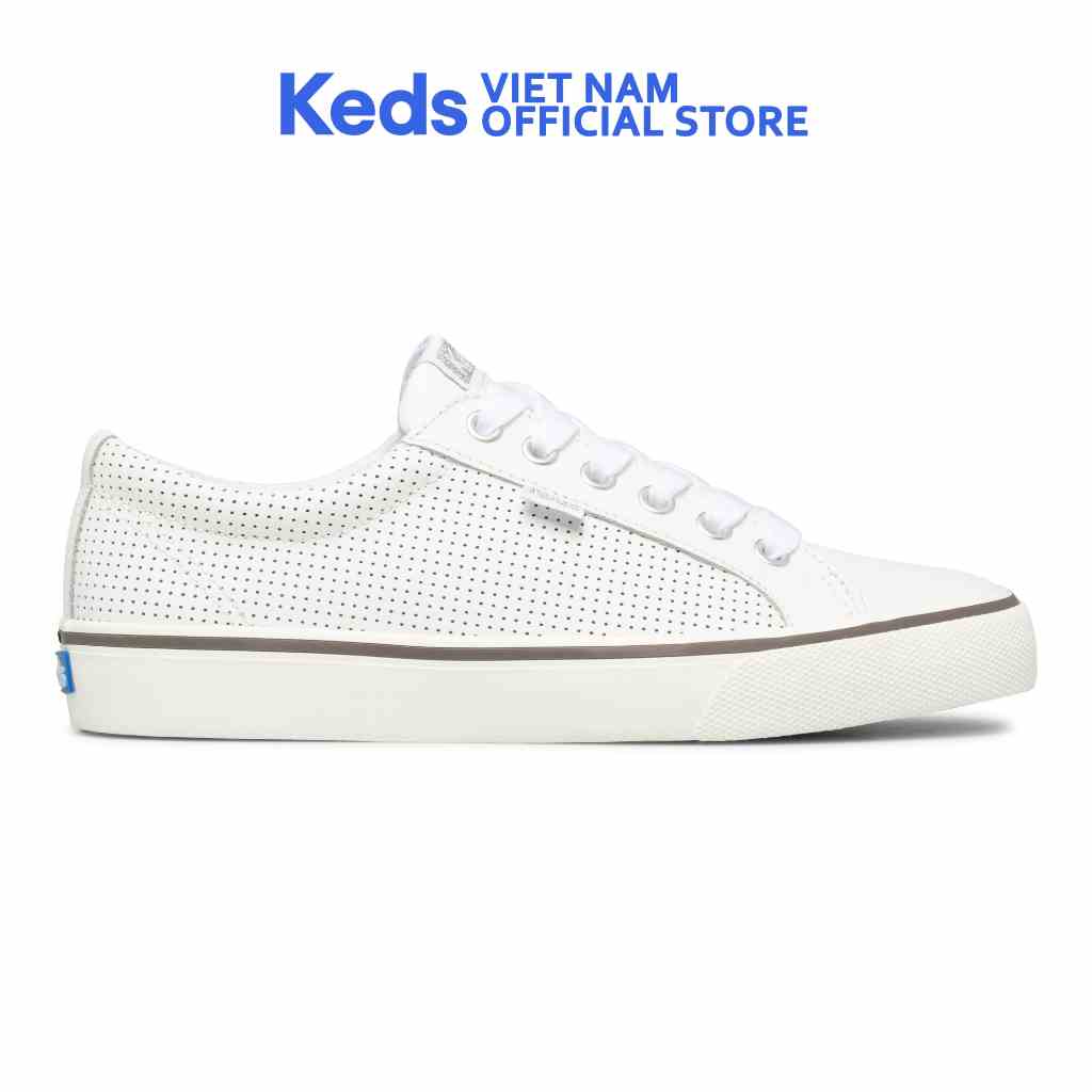 Giày Thể Thao Keds Nữ- Jump Kick Perf Leather White- KD065971