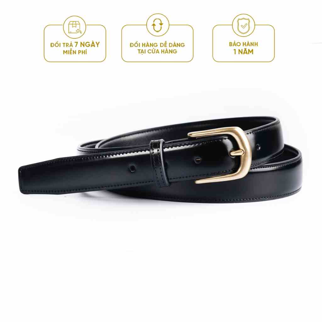 Thắt lưng da thật - CLASSIC PATENT LEATHER BELT - BE02 - Thương hiệu Be Classy