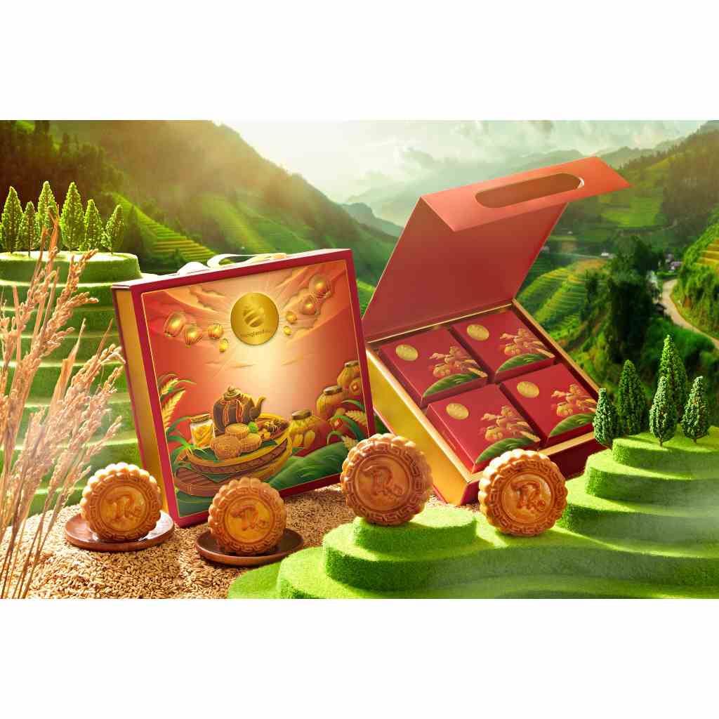 Set Bánh Trung Thu Tình Thân Nonglamfood | Hộp 4 bánh