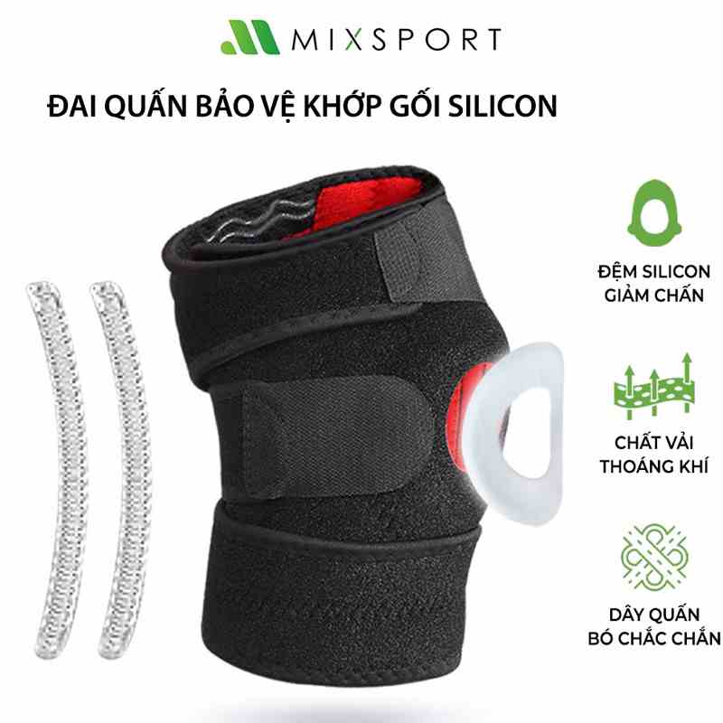 [Mã ICBFRI15 giảm 10% đơn 0đ] Đai Quấn Đầu Gối AOLIKES Hỗ Trợ Ổn Định Đầu Gối Khi Di Chuyển Và Vận Động DBG05