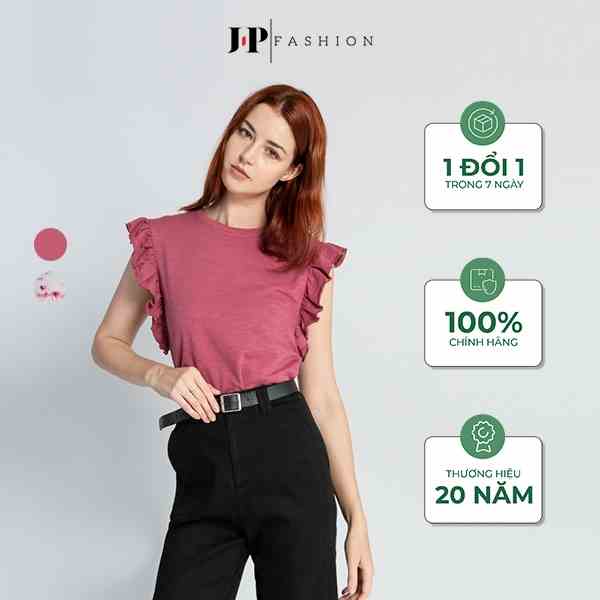 Áo thun nữ sát nách phối bèo J-P Fashion B 10207030 M CT6