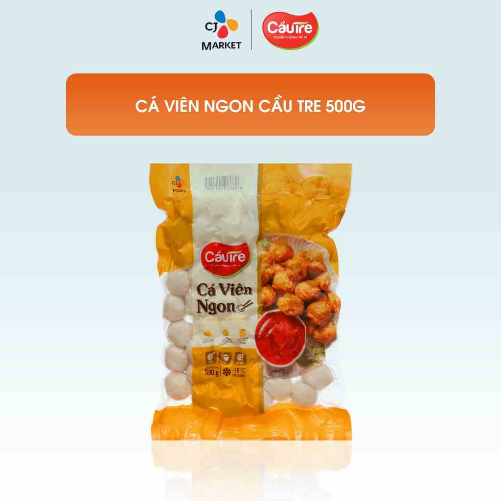 [Mã BMLTA35 giảm đến 35K đơn 99K] [HCM] Cá viên Cầu Tre 500g - Loại ngon (Cá viên thả lẩu, cá viên chiên)