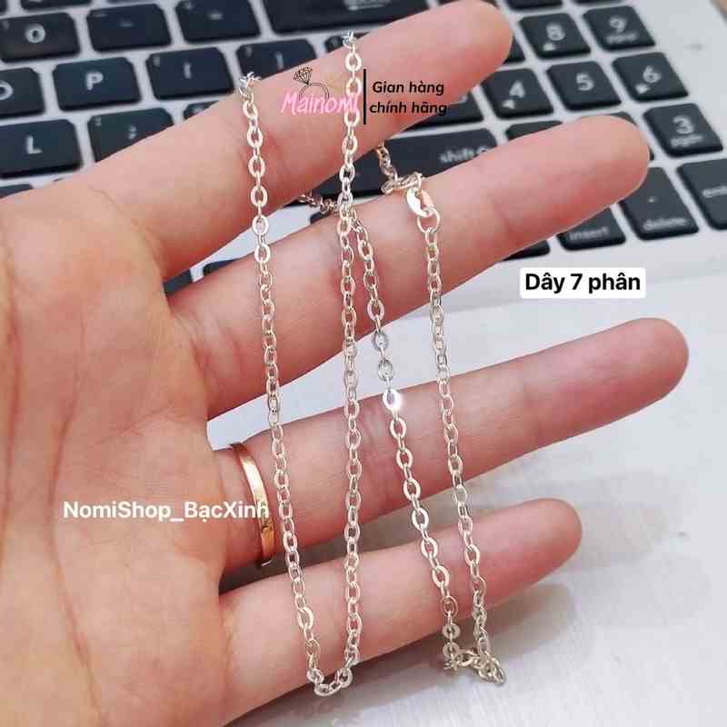 Dây công đơn chuẩn bạc ta dạng xích hàng về nhiều sale rẻ Mainomi Shop Bạc Xinh