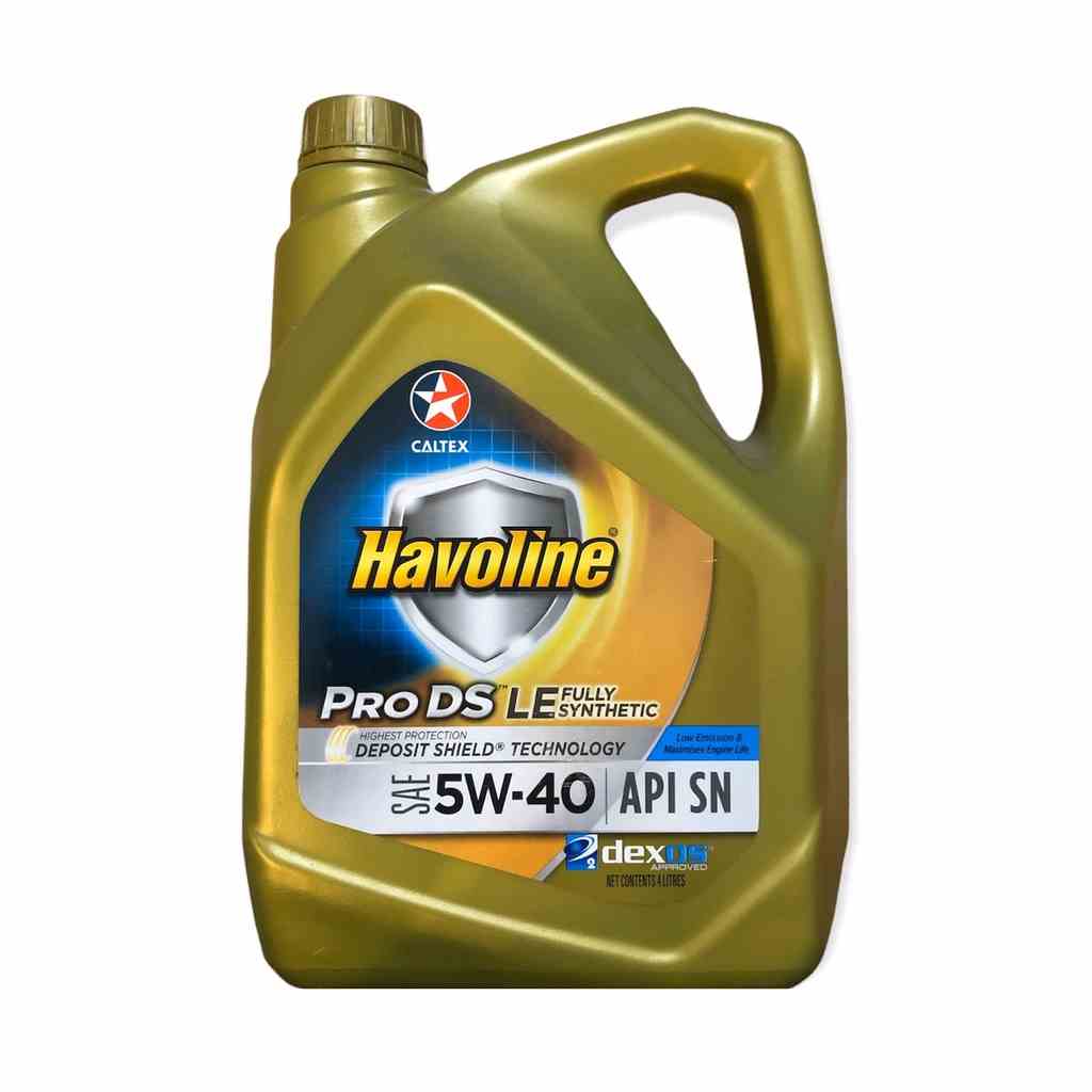 Nhớt ô tô Caltex Havoline ProDS Synthetic LE 5w40 cho máy xăng và diesel [ 4L ]