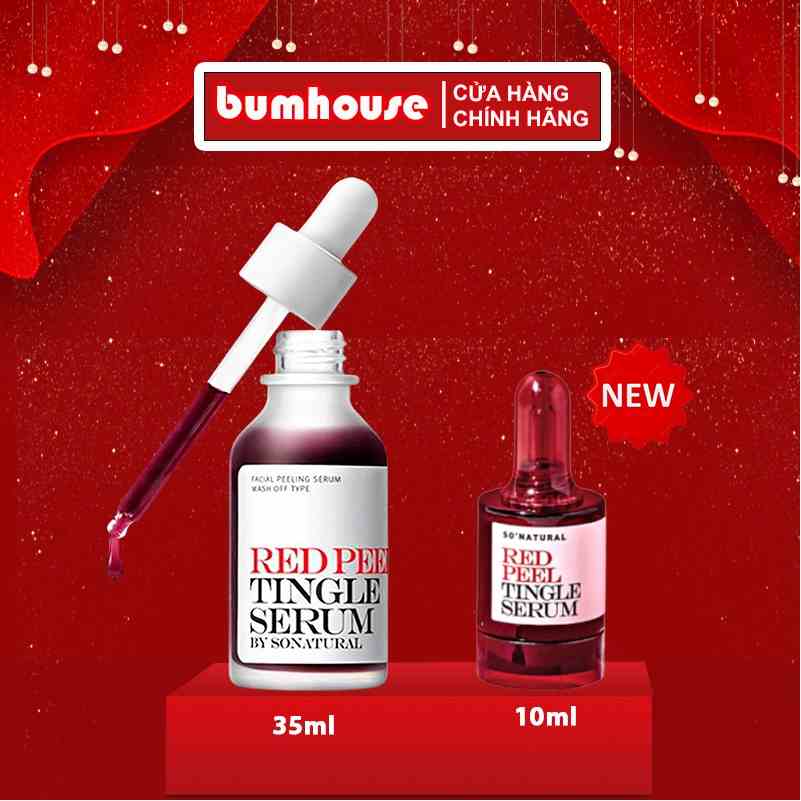 Red Peel Tingle Serum 35ml/10ml Tinh Chất Tái Tạo Da Chính Hãng So Natural Việt Nam