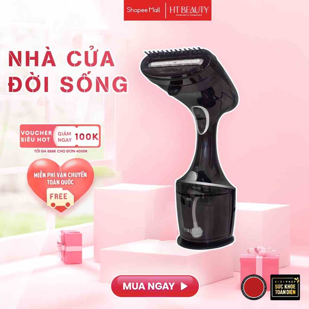 Bàn là hơi nước cầm tay mini du lịch Homedics PS-HH50 HT Beauty Chính Hãng Của Mỹ Là siêu nhanh