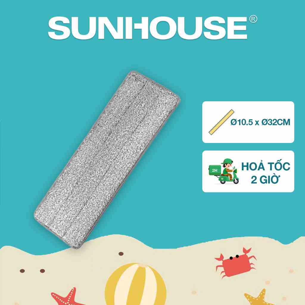 Bông lau nhà chữ nhật đa năng SUNHOUSE KS-CO3211S