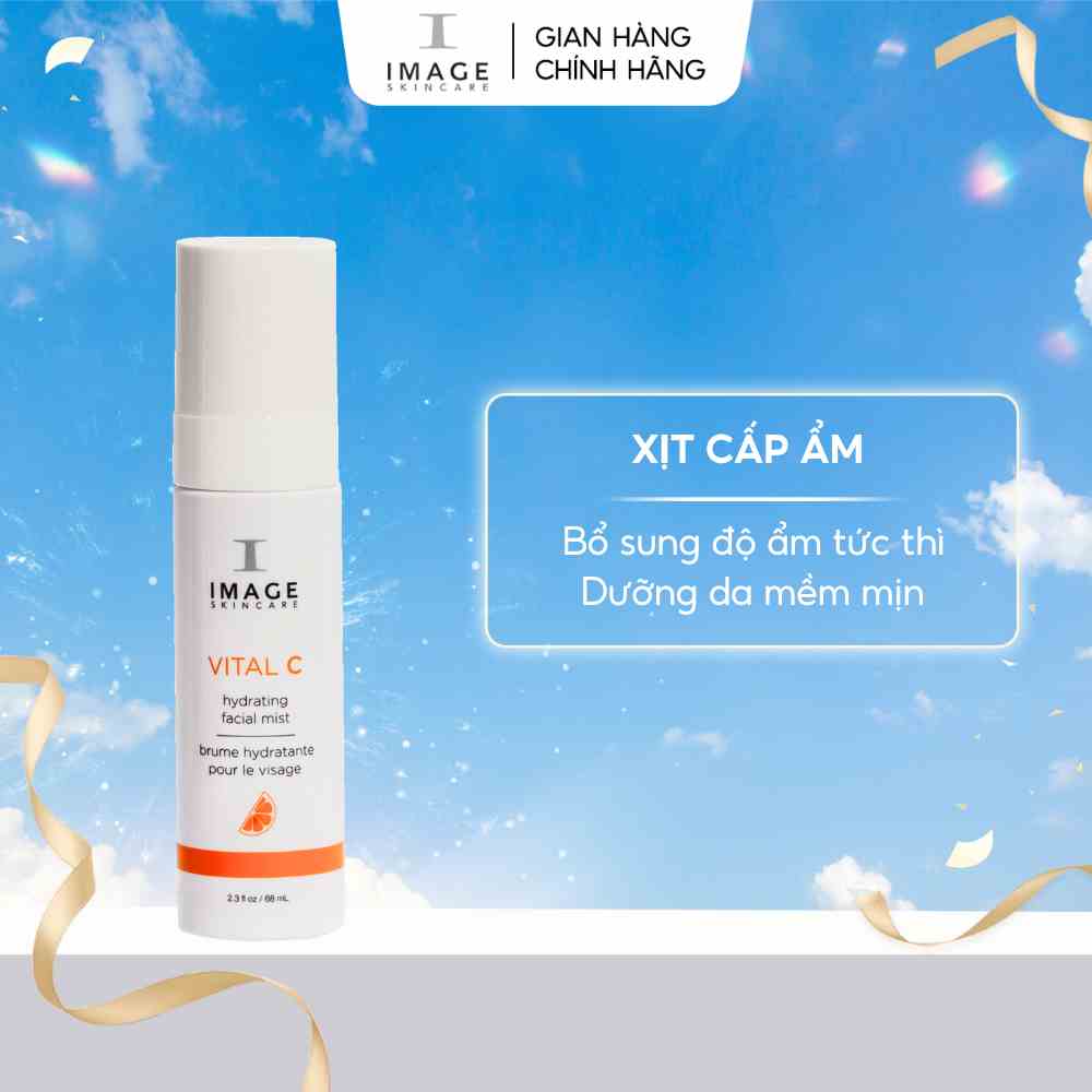 Xịt Khoáng Dưỡng Ẩm Và Cấp Ẩm Da Mặt Chiết Xuất Vitamin C IMAGE Skincare Vital C Hydrating Facial Mist 68ml