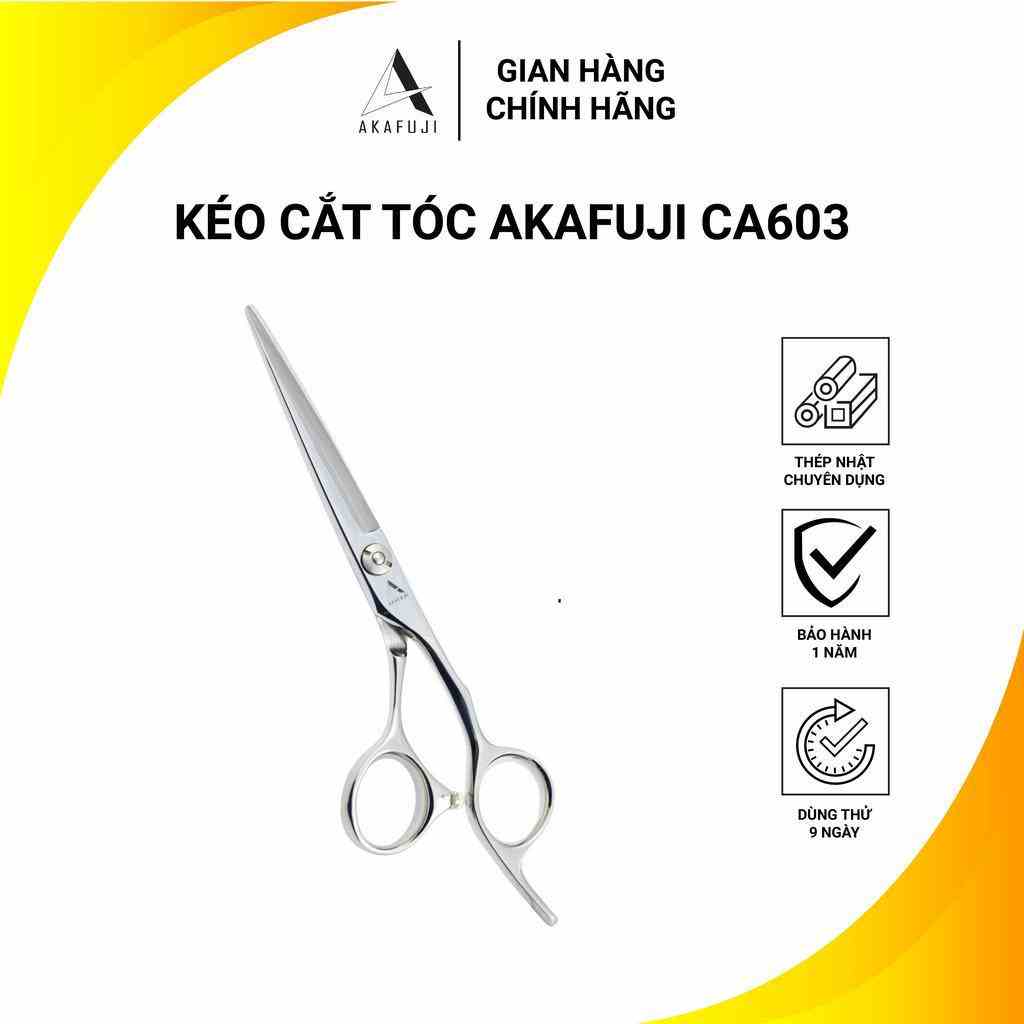 Kéo Cắt Tóc AKAFUJI CA 603 SIZE 6.0 inches Thép Nhật Cao Cấp [HÀNG CHÍNH HÃNG] Bảo HànH 12 Tháng