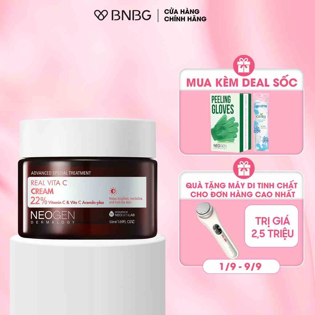 Kem Vitamin C Dưỡng Sáng, Mờ Thâm Mụn, Chống Gốc Tự Do Neogen Dermalogy Real Vita C Cream 50ml