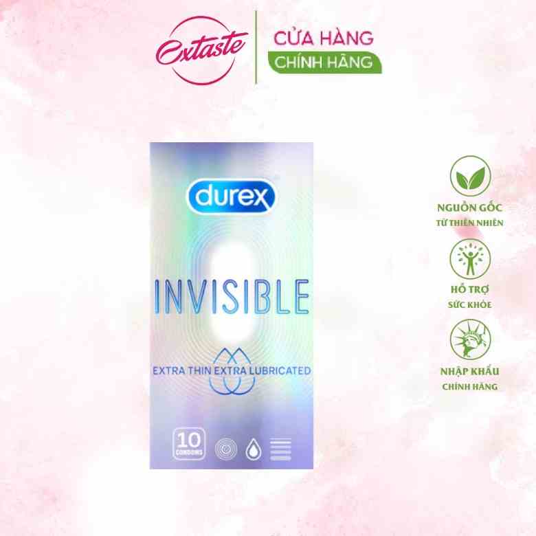 Bao cao su Durex Extra Thin Extra Lubricated siêu mỏng, siêu nhẹ Extaste